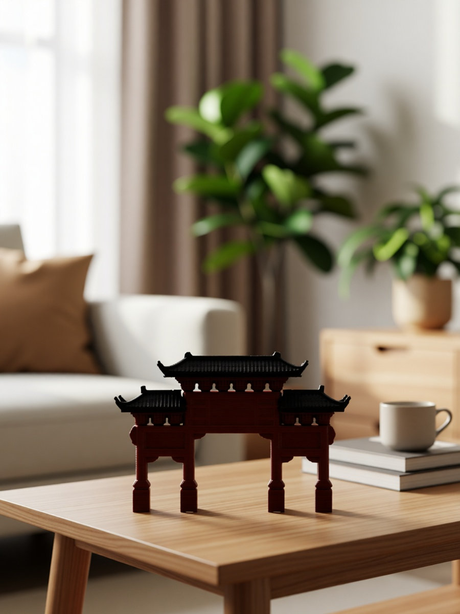 Mini Bonsai Zen Garden - Mini Pagoda Statue Handcrafted Chinese for