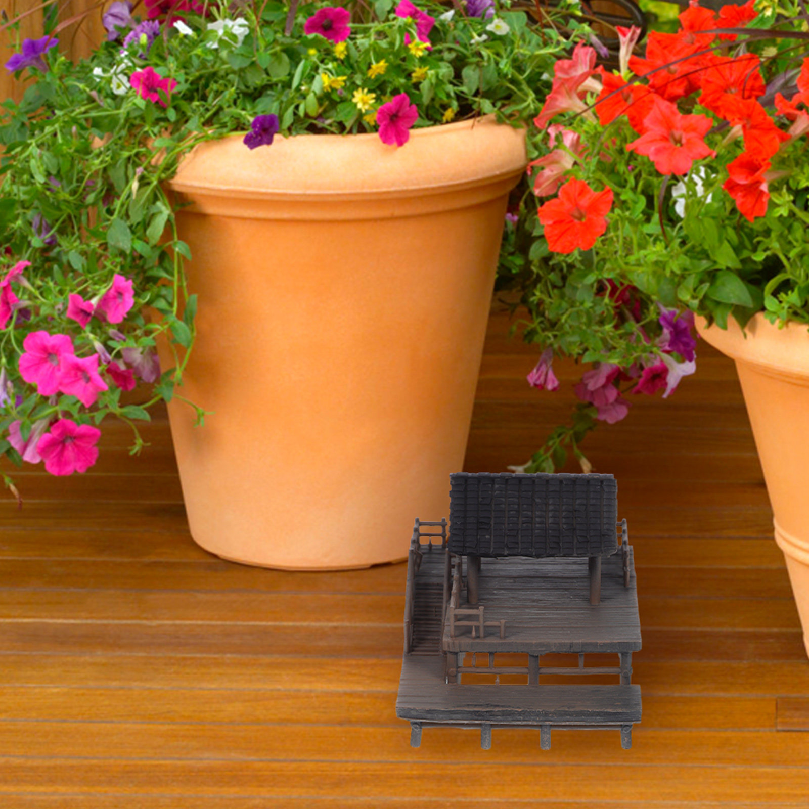 Intricate Mini Pavilion Statue - Bonsai Garden Set Up recension och pris