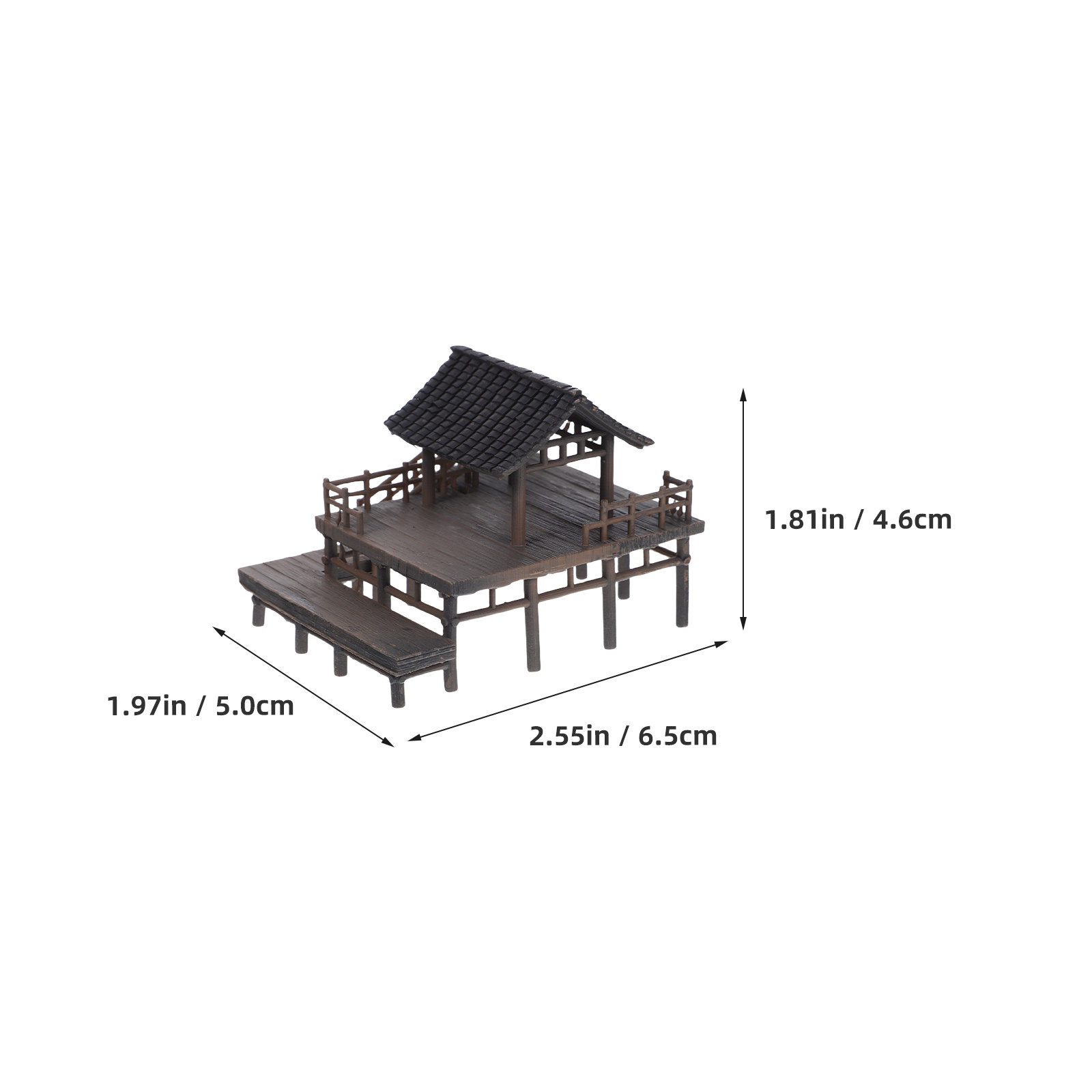 Intricate Mini Pavilion Statue - Bonsai Garden Set Up recension och pris