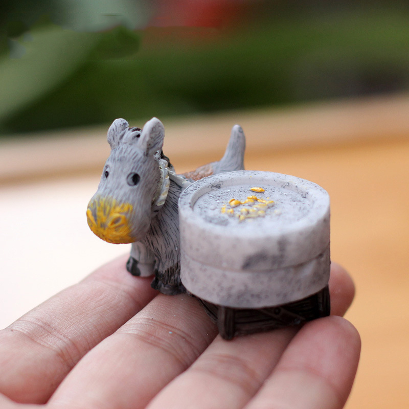 Animal Figurines Mini Donkey P - Bonsai Garden Japan recension och pris