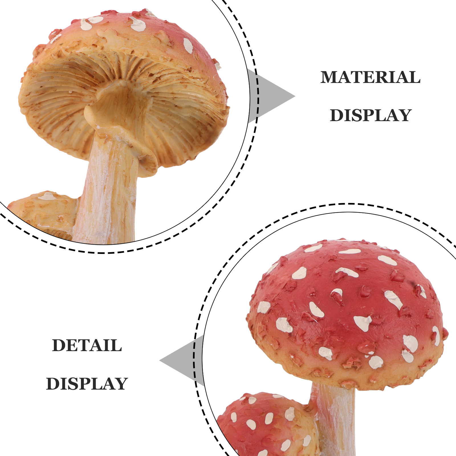 3Pcs Resin Mushroom Garden Sta - Bonsai Garden Set Up recension och pris