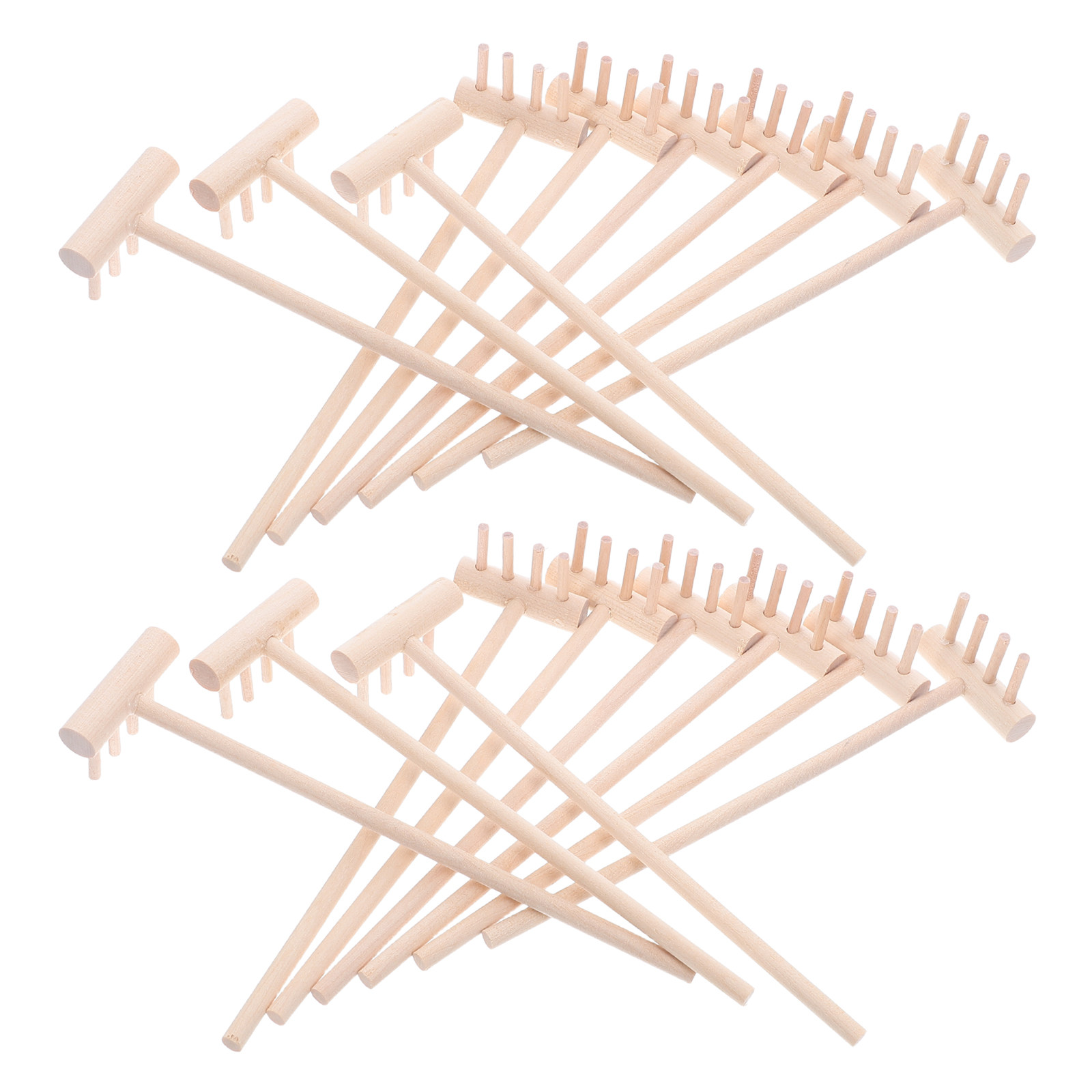 24Pcs Natural Wood Mini Sand R - Mini Bonsai Zen Garden recension och pris