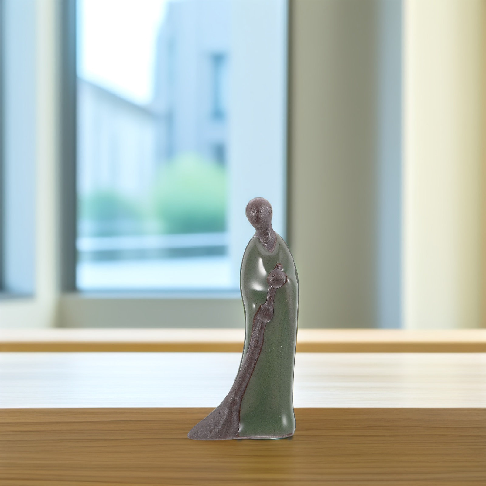 Mini Zen Monk Ceramic Statue f - Mini Bonsai Zen Garden recension och pris