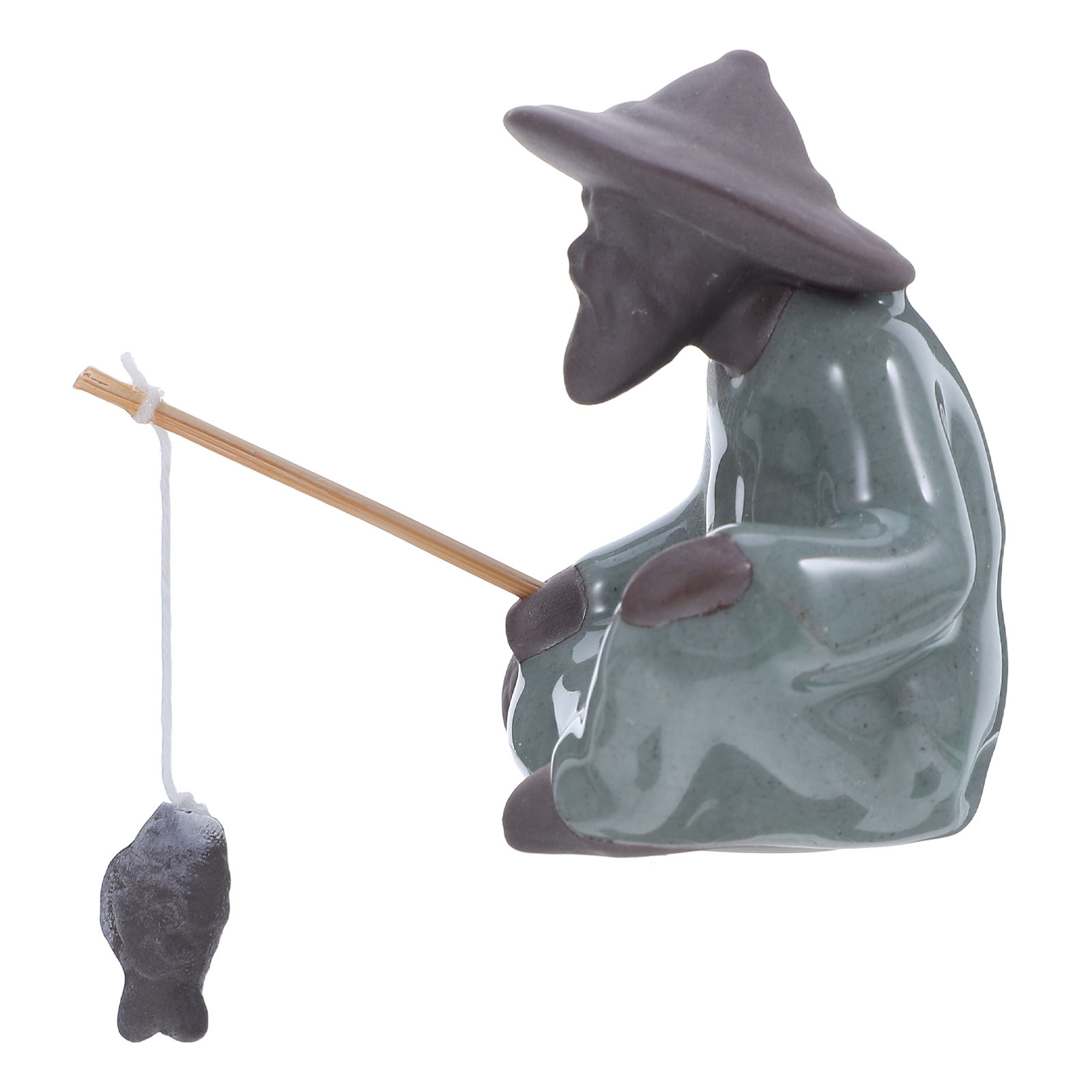 Mini Fisherman Ceramic Chinese - Mini Bonsai Zen Garden recension och pris