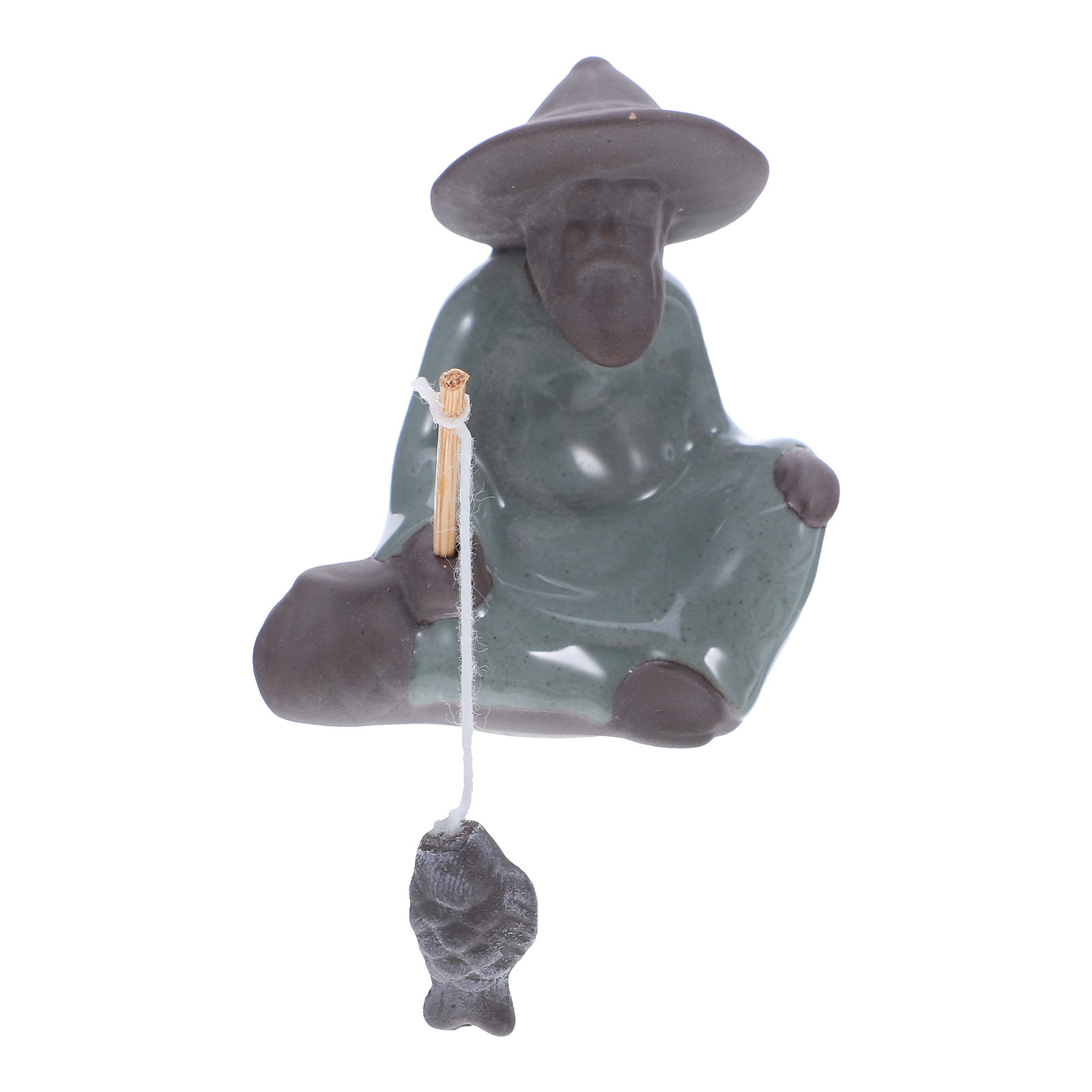 Mini Fisherman Ceramic Chinese - Mini Bonsai Zen Garden recension och pris