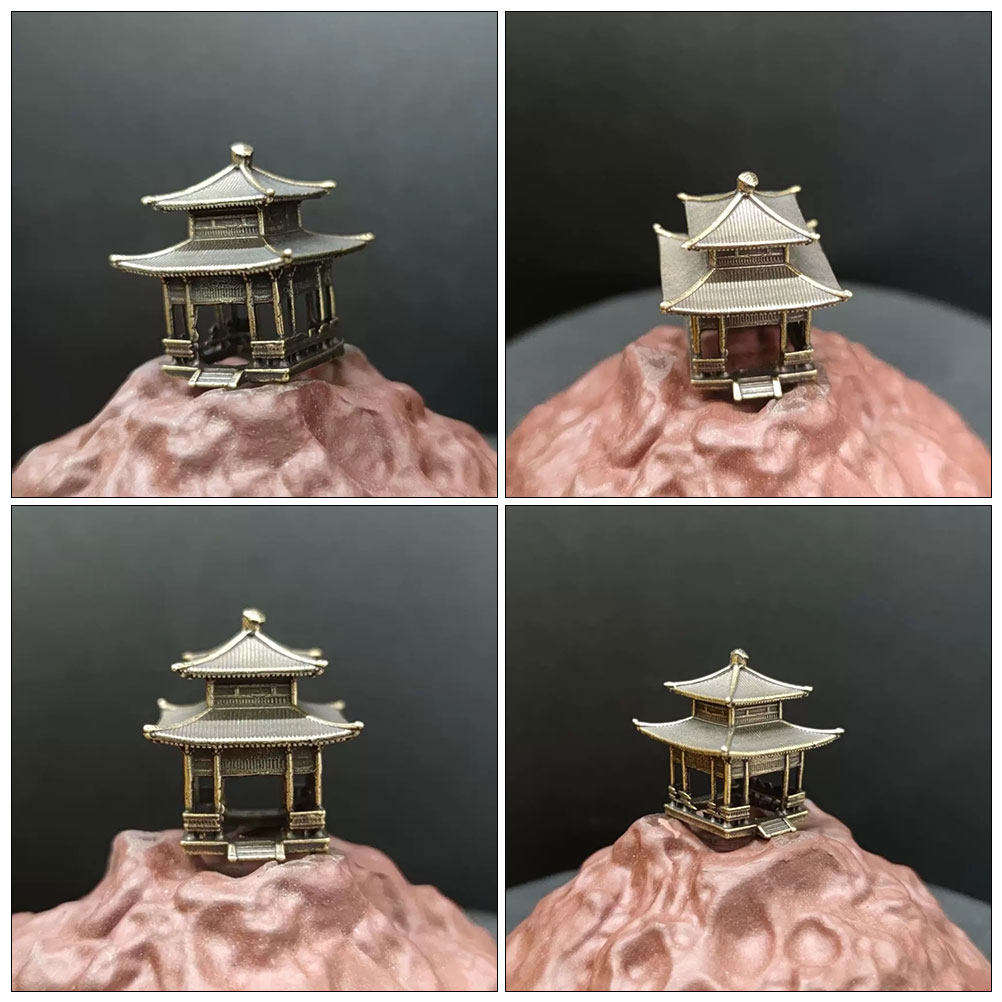 Brass Pavilion Ornament Vintag - Bonsai Garden Set Up recension och pris