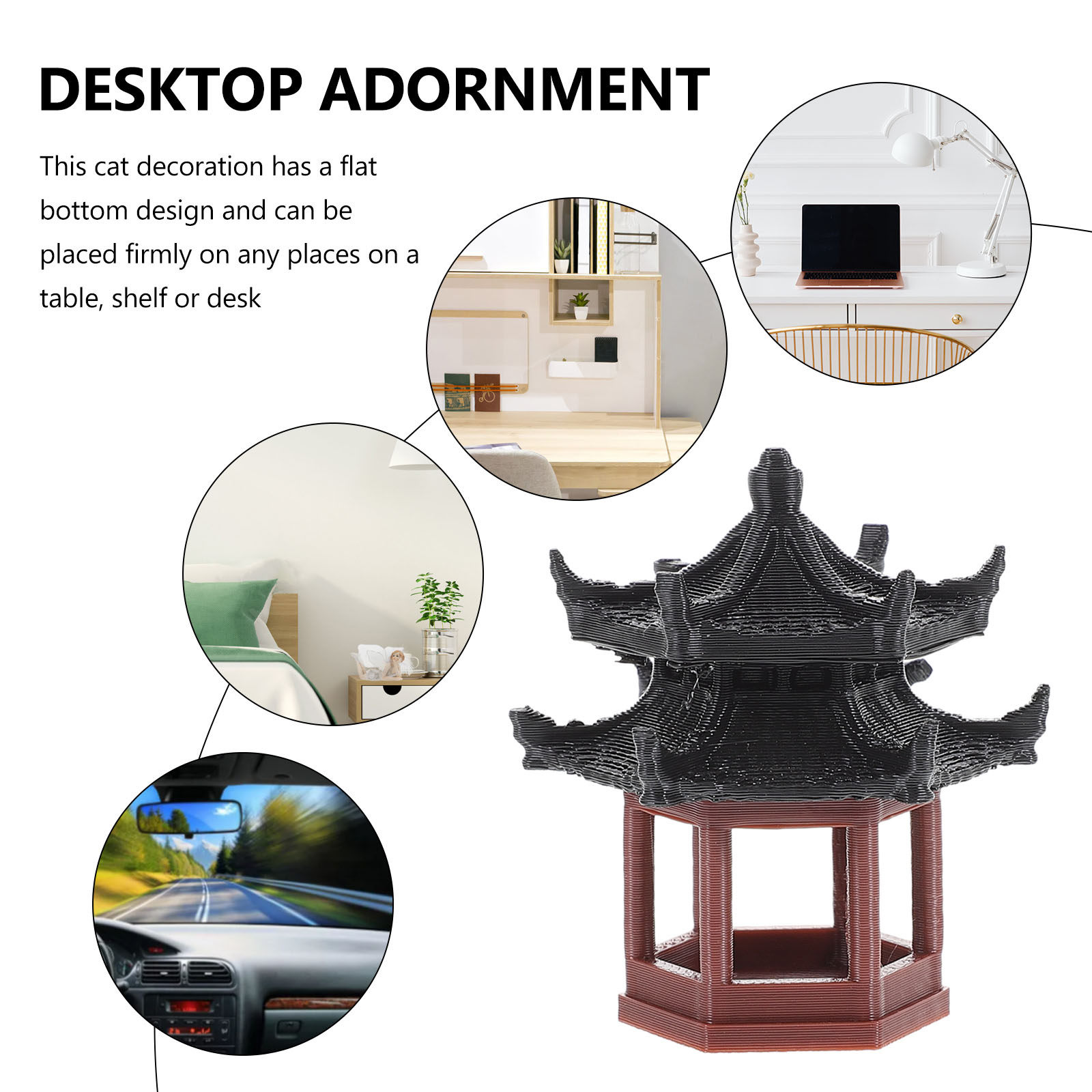Exquisite Mini Hexagon Pavilio - Bonsai Garden Set Up recension och pris