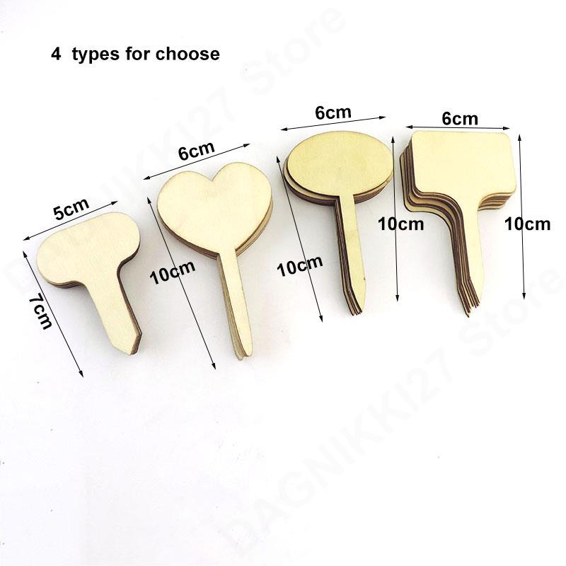 10x T-Type Wooden Plant Labels - Bonsai Garden Tools recension och pris