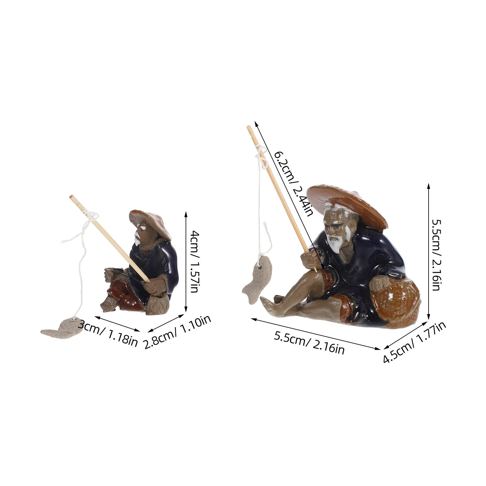 Zen Garden Fisherman Mini Figu - Mini Bonsai Zen Garden recension och pris