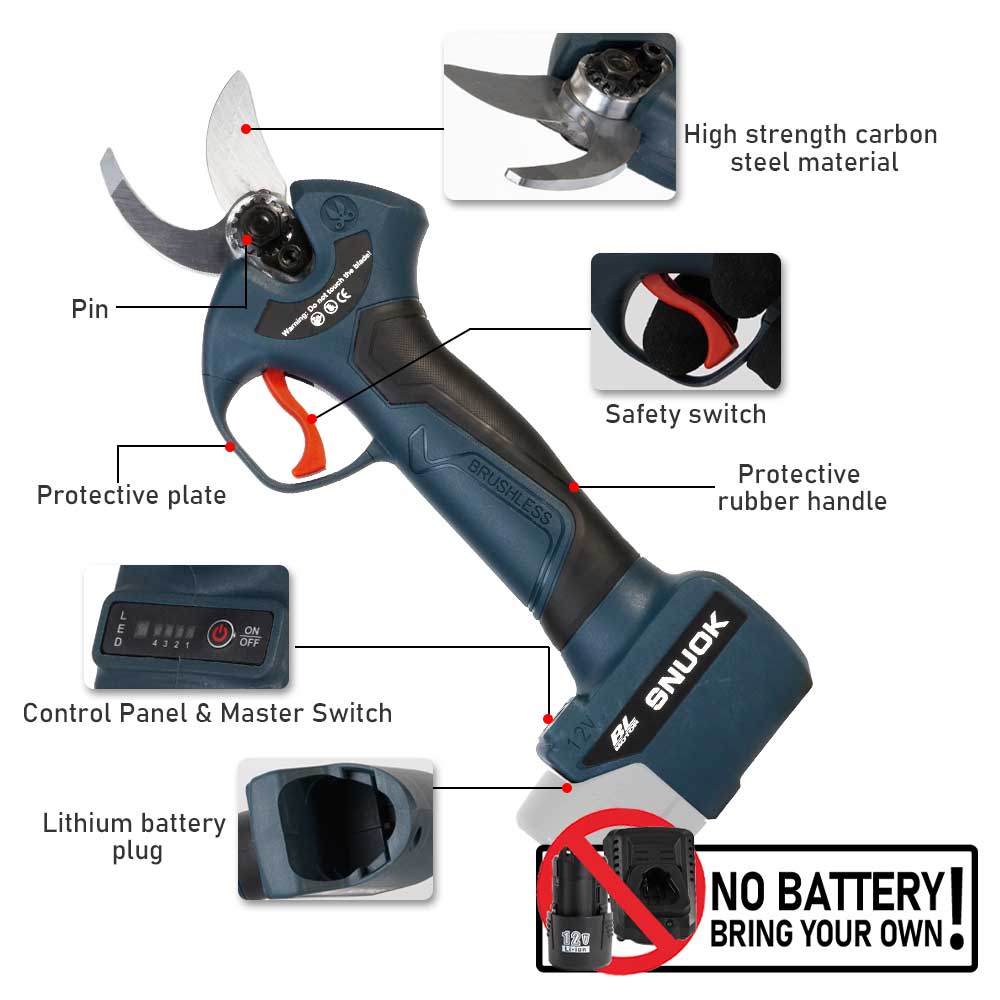 SNUOK 12V Brushless Electric P - Bonsai Garden Tools recension och pris