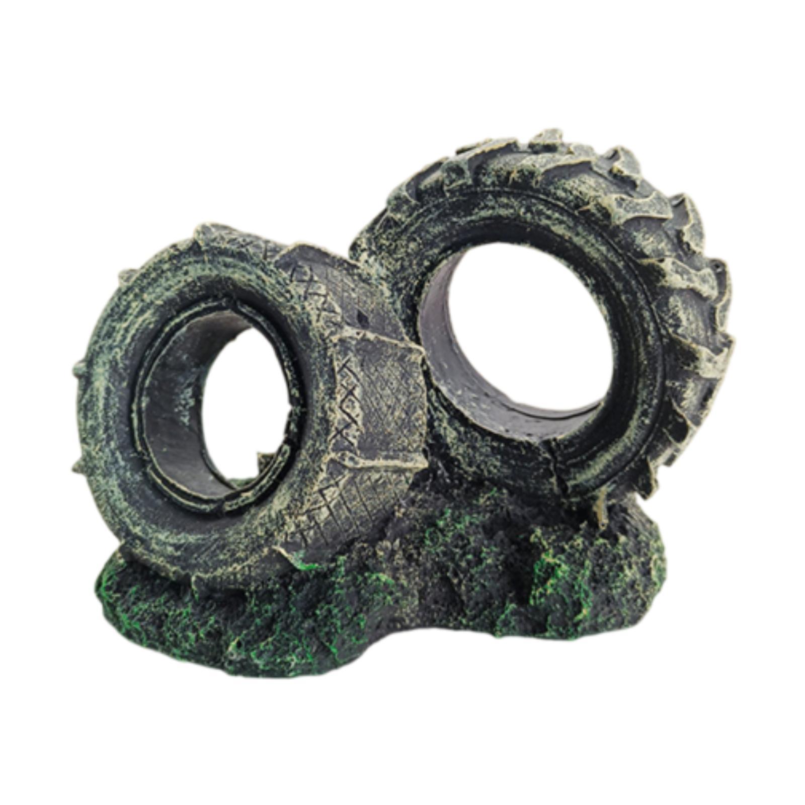 Aquarium Ornament Resin Tyre S - Bonsai Garden Set Up recension och pris