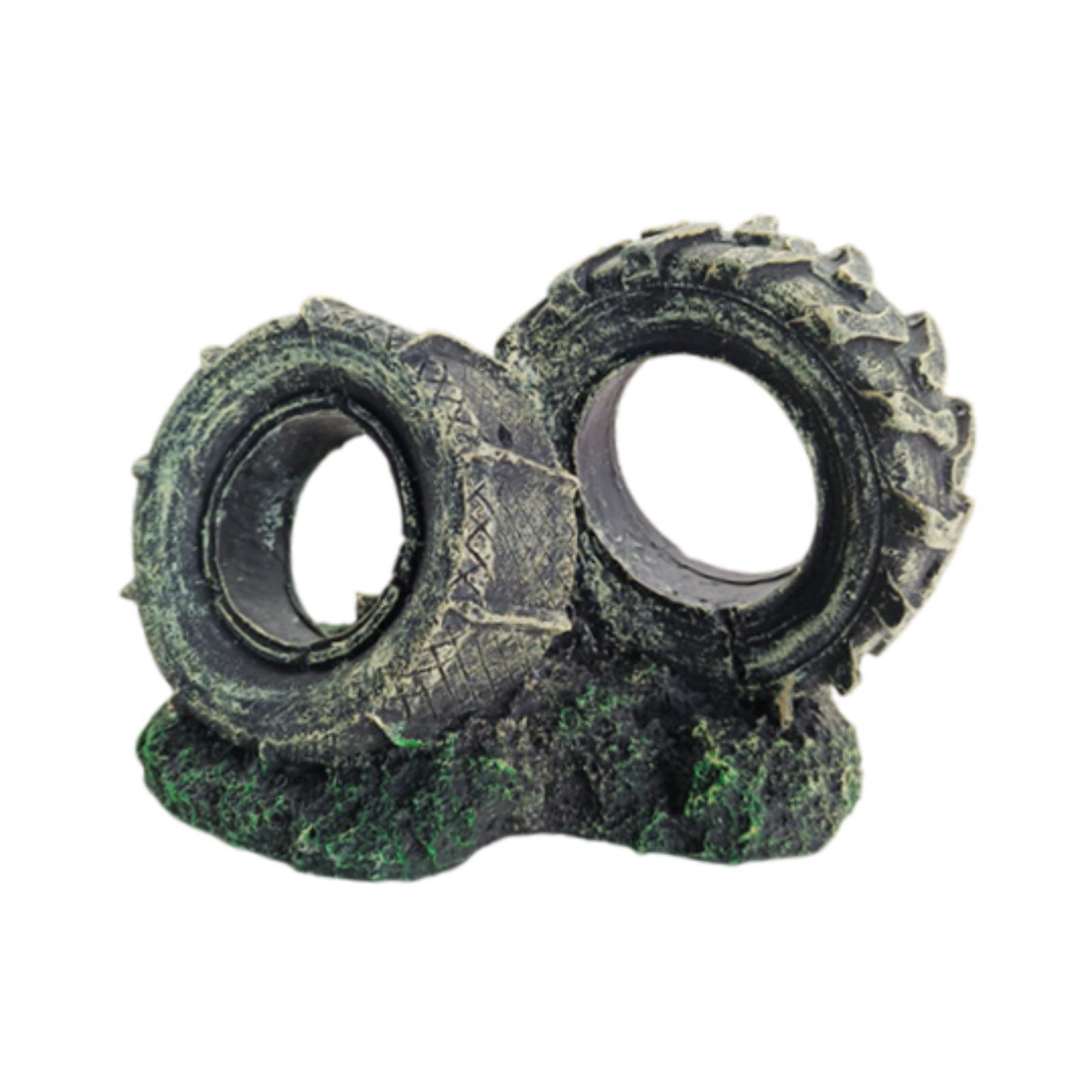 Aquarium Ornament Resin Tyre S - Bonsai Garden Set Up recension och pris