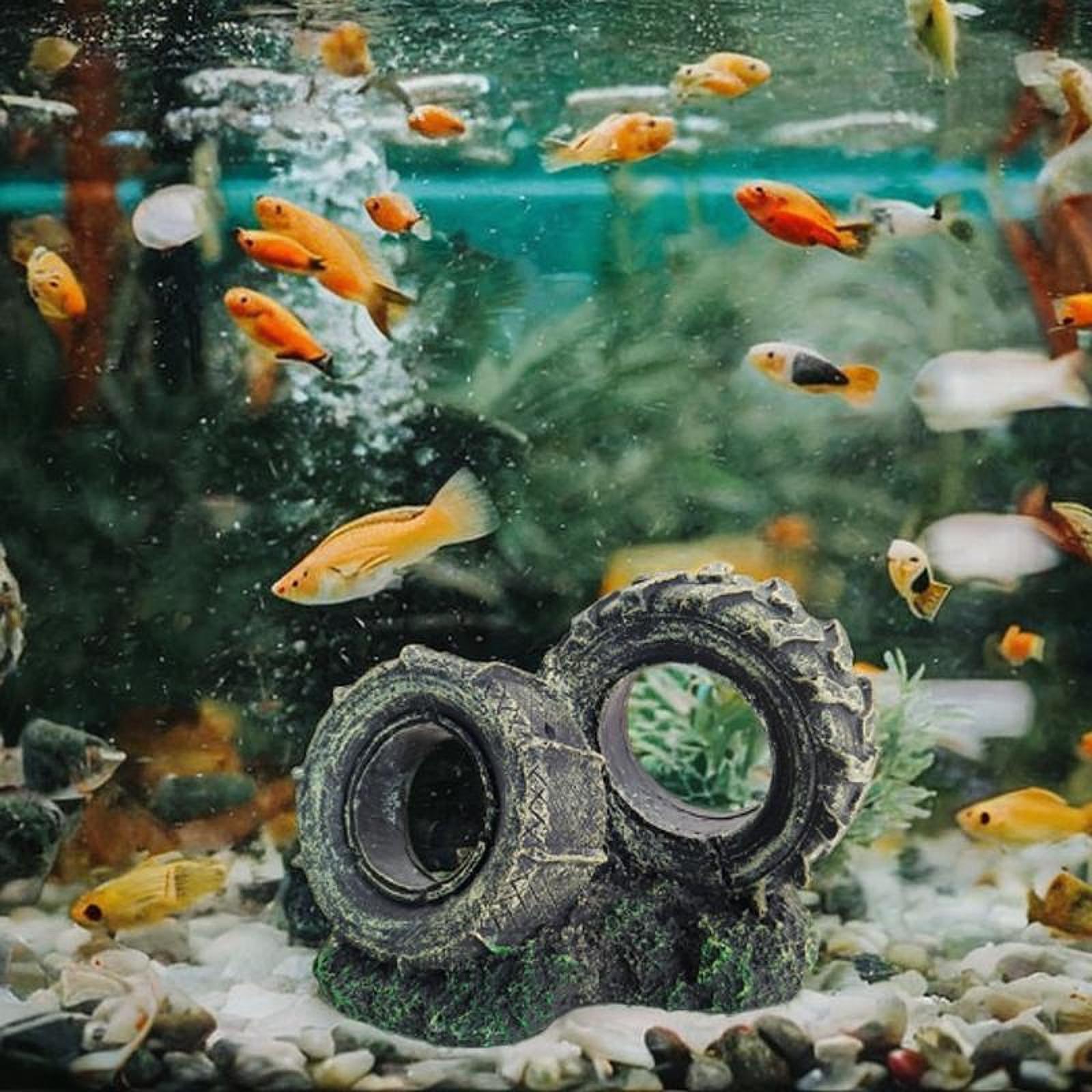 Aquarium Ornament Resin Tyre S - Bonsai Garden Set Up recension och pris