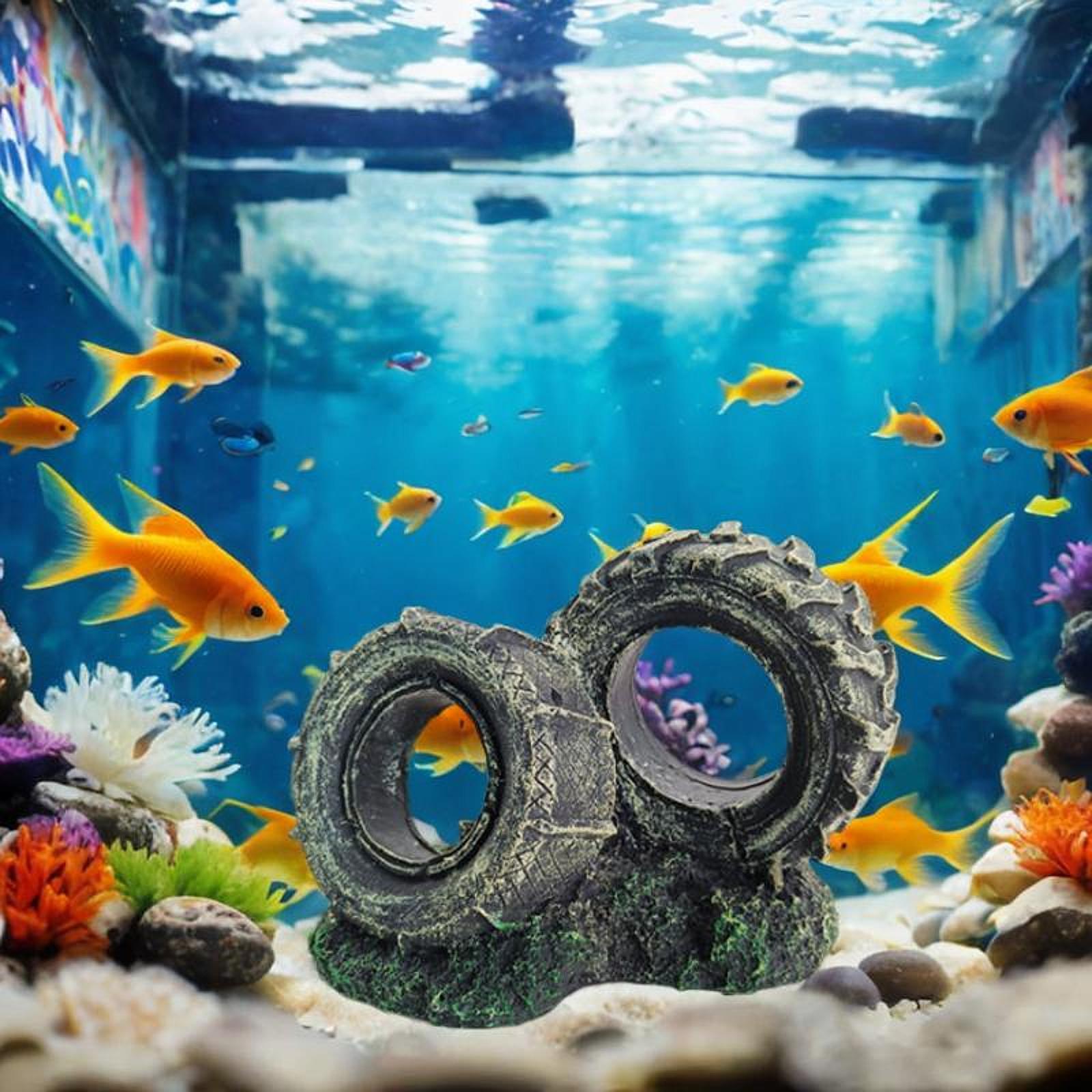 Aquarium Ornament Resin Tyre S - Bonsai Garden Set Up recension och pris