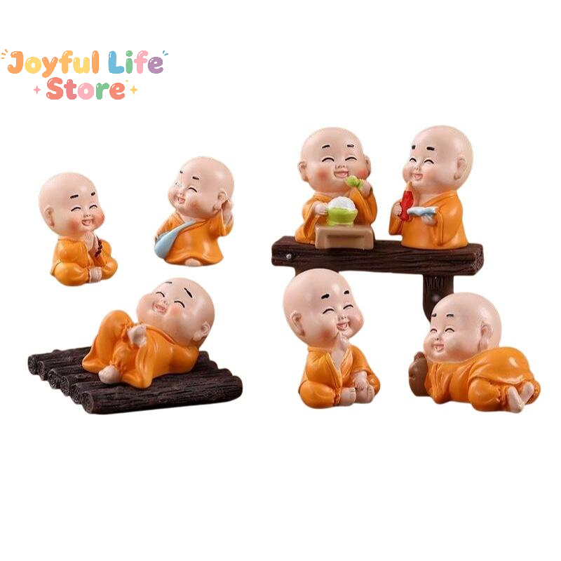 Hot 1pc Resin Mini Monk Figuri - Mini Bonsai Zen Garden recension och pris