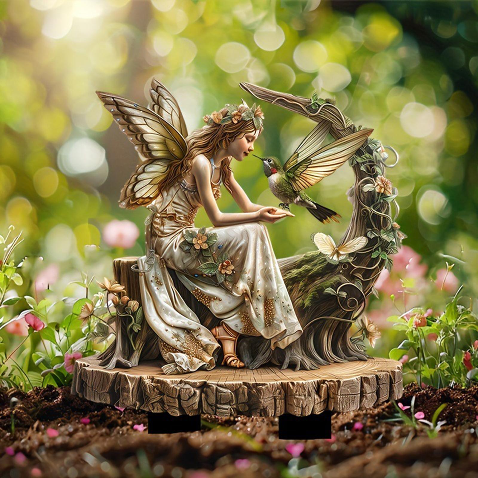 Fairy Decorative Garden Stake  - Bonsai Garden Art recension och pris