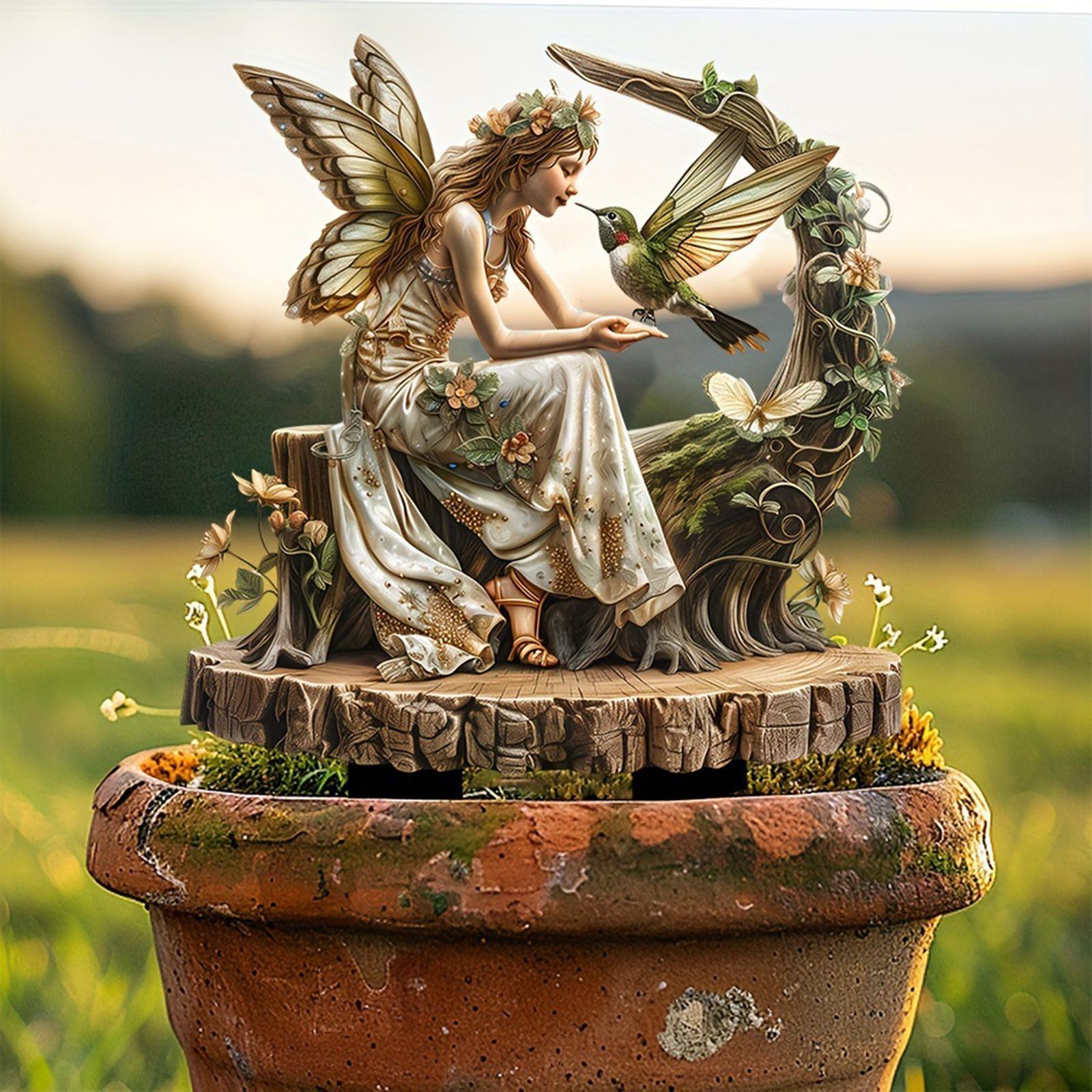 Fairy Decorative Garden Stake  - Bonsai Garden Art recension och pris
