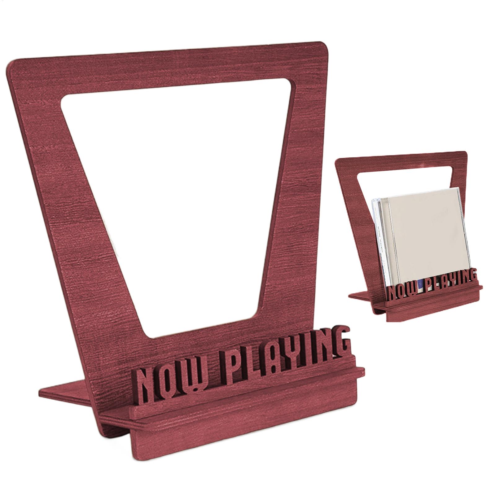 Wooden Record Holder Playing W - Display Stand Wood recension och pris