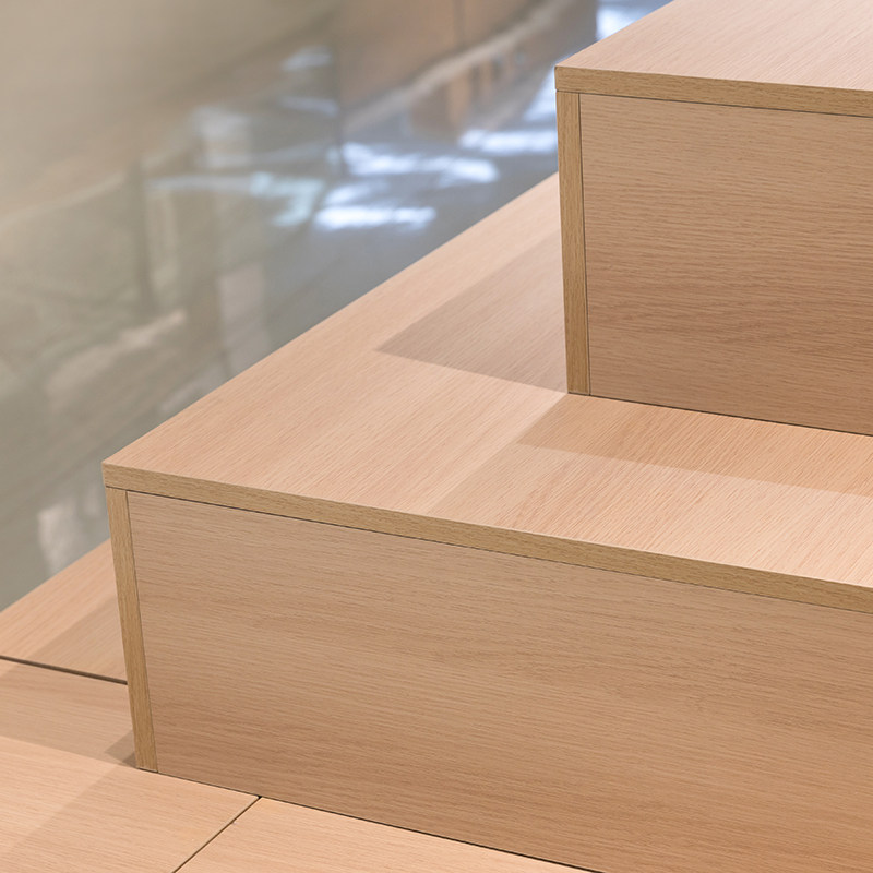 Manufacturer Wholesale Square  - Display Stand Wood recension och pris