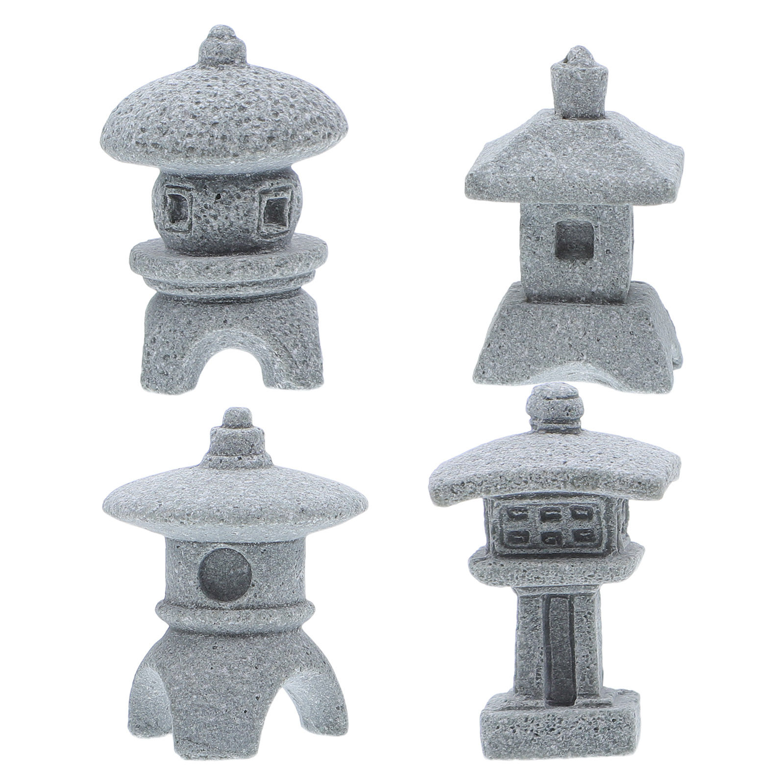 4Pcs Mini Pavilion Sculpture R - Mini Bonsai Zen Garden recension och pris