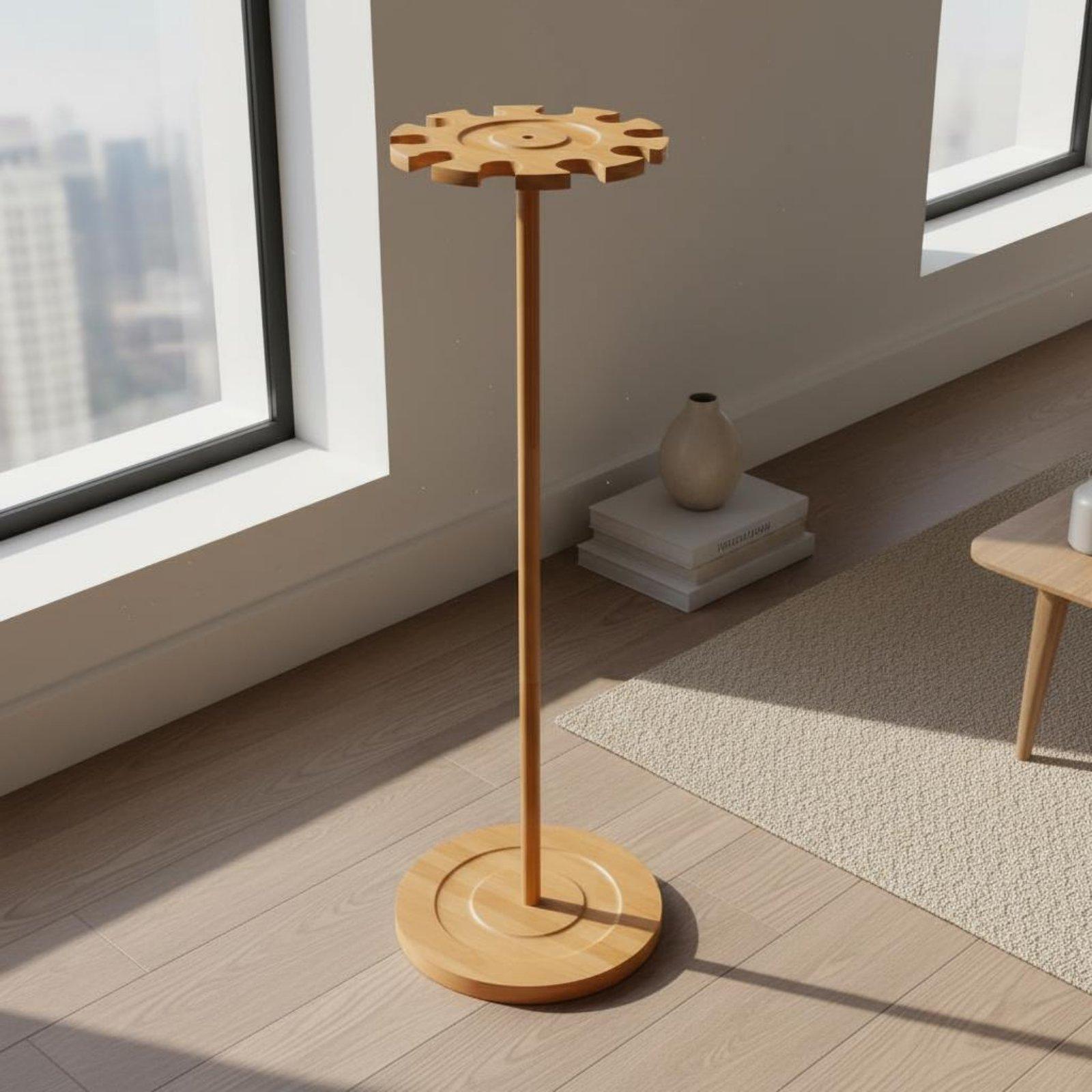 Baseball Sports Equipment Disp - Display Stand Wood recension och pris